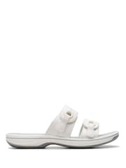 Clarks White Brinkley Maye Sandals - Image 1 of 7