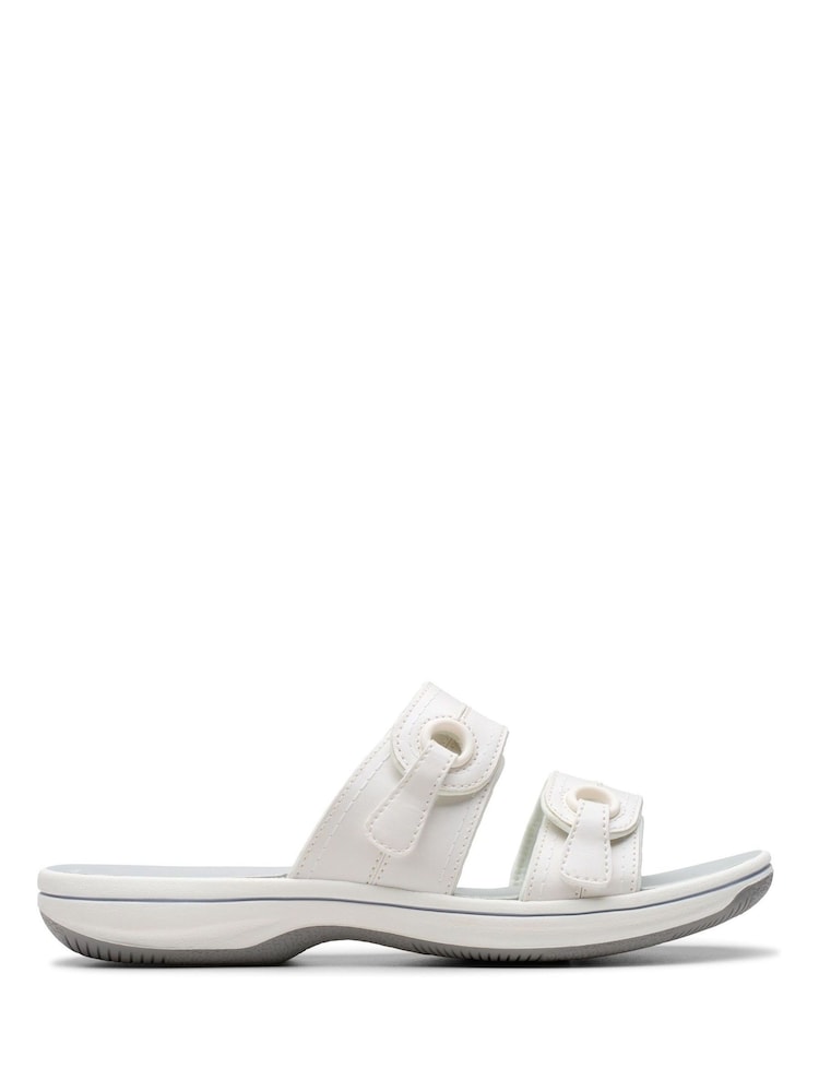 Clarks White Brinkley Maye Sandals - Image 1 of 7 Clarks White Brinkley Maye Sandals - Image 1 of 7