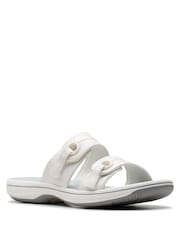 Clarks White Brinkley Maye Sandals - Image 3 of 7