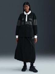 Nike Black Womens Long-Sleeve Graphic Polo Shirt - Image 3 of 5