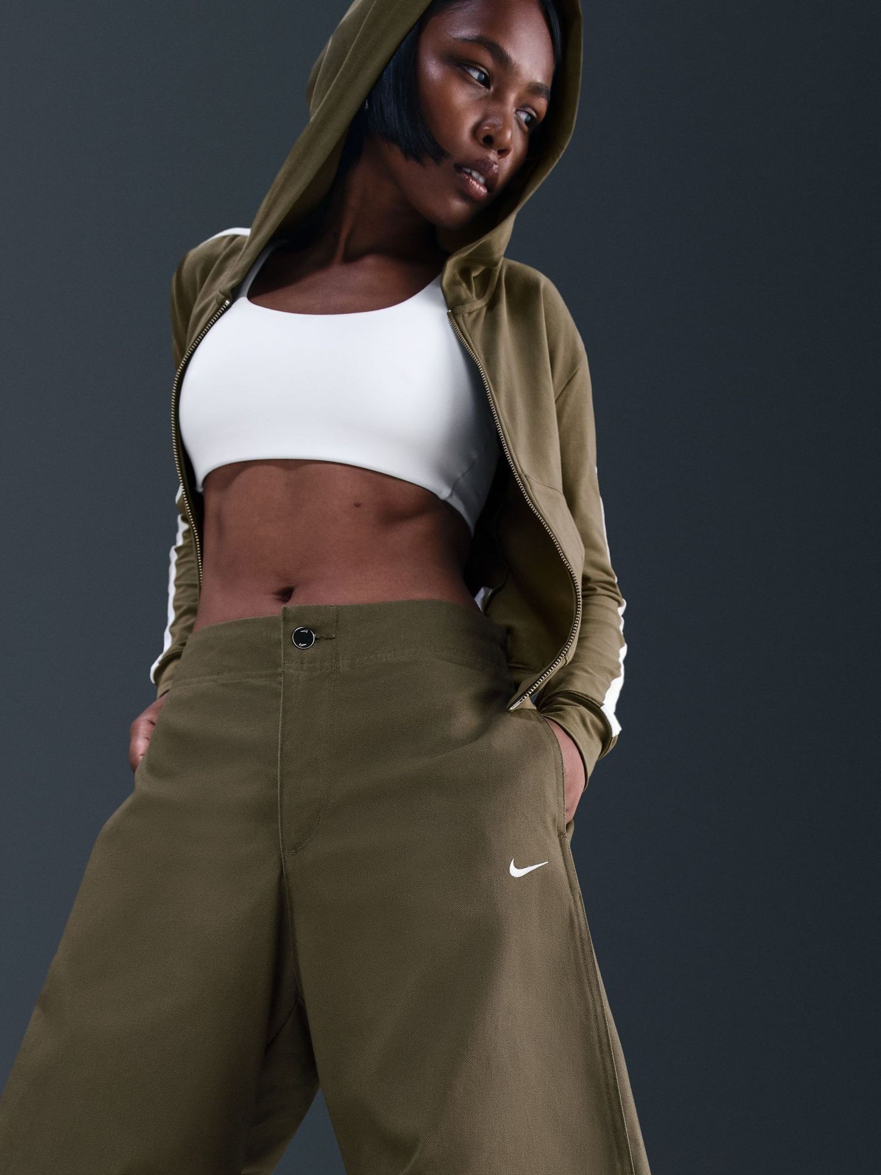 Buy Nike Green Womens Barrel Trousers from Next South Africa