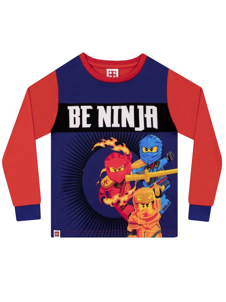 Character Blue LEGO Ninjago Boys Pyjamas - Image 2 of 6