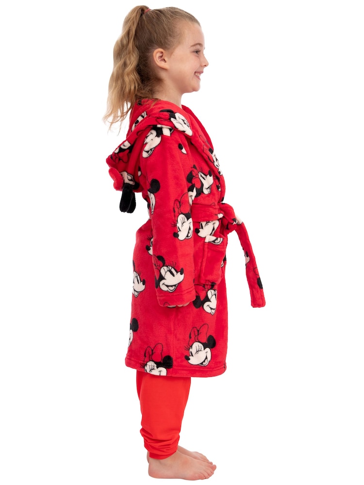 knee length dresses for ladies Disney Minnie Mouse Official Girls 3D Ears Robe main image 0