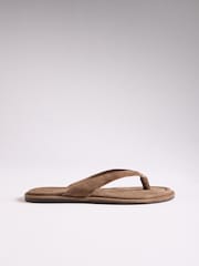 The Set Toe Thong Flat Sandals Tan Brown - Image 3 of 8