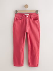 أحمر كرزي - جينز بقصّة ضيّقة وقصيرة - صورة 7 من 9