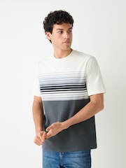 Monochrome Black, Grey, White Block T-Shirt - Image 1 of 4