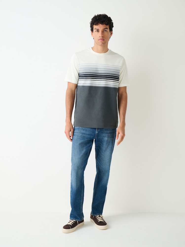 Monochrome Black, Grey, White Block T-Shirt - Image 2 of 4