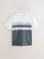 Monochrome Black, Grey, White Block T-Shirt - Image 5 of 7