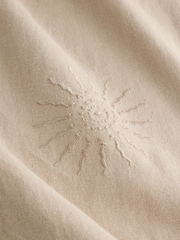 Neutral Sun Textured Embroidered Short Sleeve Shirt - Image 7 of 7