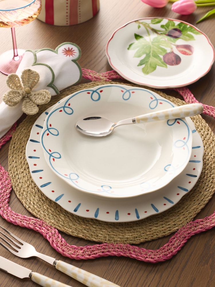 Nina Campbell Set of 4 Blue Dinner Plates - Image 1 of 3