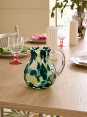 Nina Campbell Green Confetti Jug Vase - Image 2 of 4
