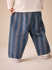 Blue Stripe Pull On Wide Trousers (3mths-7yrs) - Image 3 of 4
