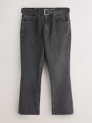 Black Bootcut Belted Jeans - Image 1 of 5