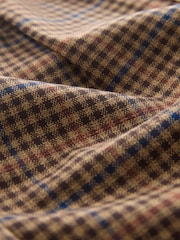 Tan Brown Check Barrel Leg Cosy Smart Trousers (3mths-7yrs) - Image 7 of 8