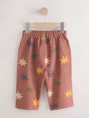 Multi Red Pull On Wide Trousers (3mths-7yrs) - Image 2 of 4