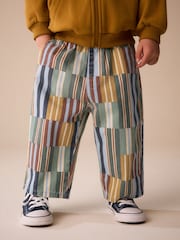 Multi Hotchpotch Stripe Pull On Wide Trousers (3mths-7yrs) - Image 1 of 8