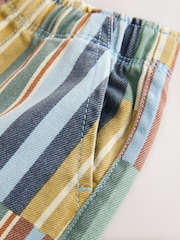 Multi Hotchpotch Stripe Pull On Wide Trousers (3mths-7yrs) - Image 7 of 8
