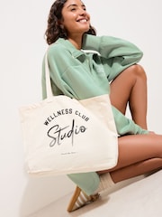 Friends Like These Cream Social Studio Canvas Tote Bag - Image 2 of 2