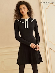 Love & Roses ボウディテールニットミニワンピース - 画像 5 / 5