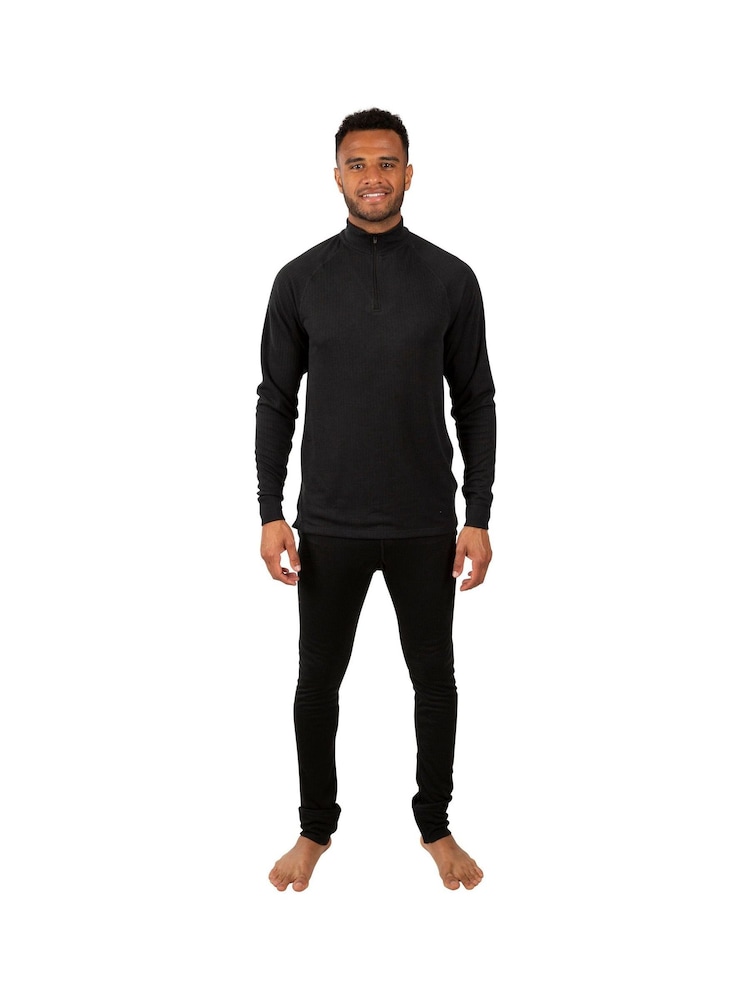 Trespass Adults Unite360 Black Base Layer Set - Image 1 of 4