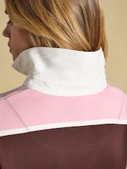 Joules Hattie Pink Long Sleeve Rugby Dress - Image 7 of 8