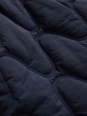 Little Bird by Jools Oliver Navy Borg Lined Shower Resistant Padded Coat with Keyring - Image 13 of 13