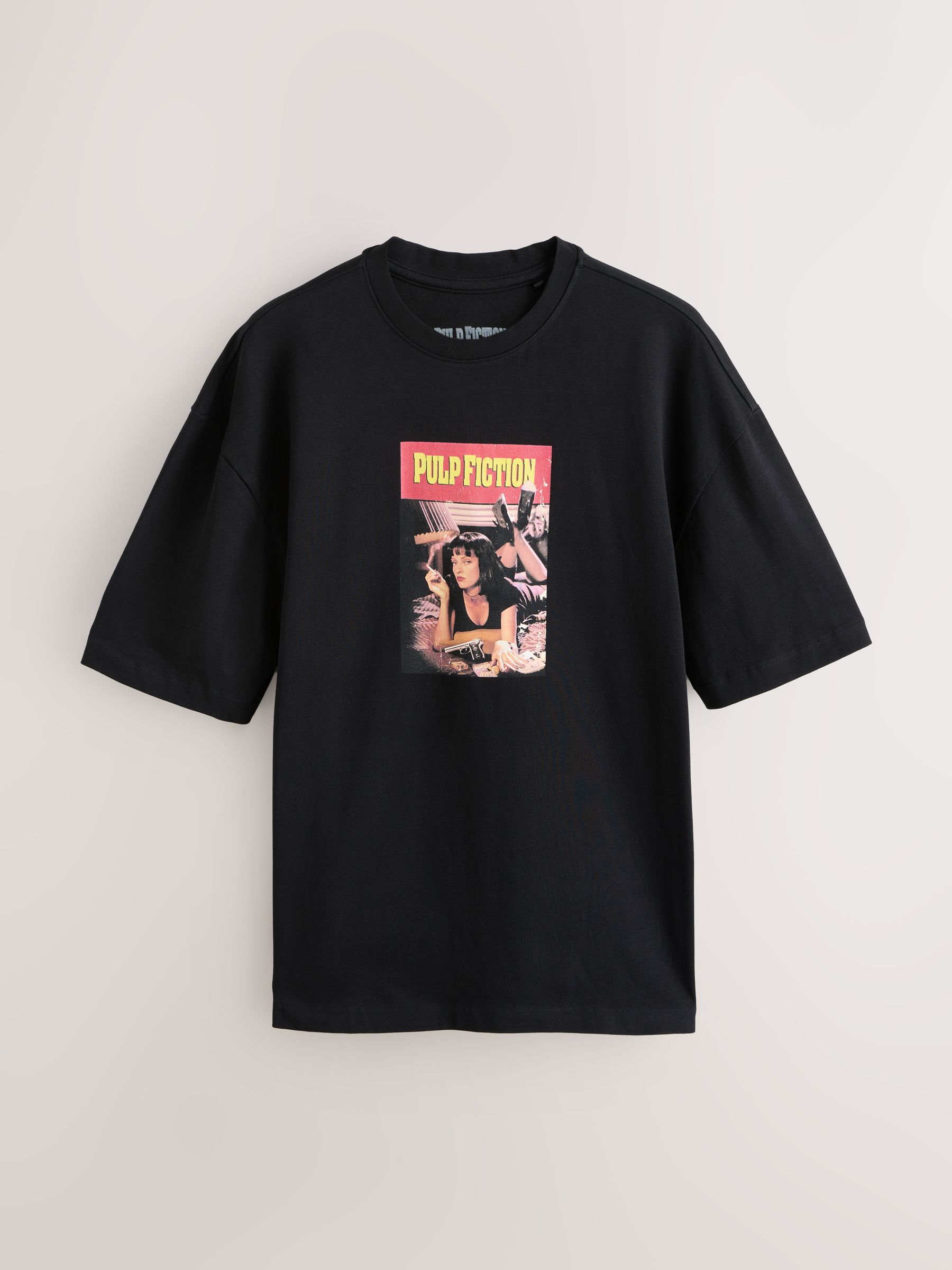 Buy Black Pulp Fiction Relaxed Fit Graphic Print Film T-Shirt from