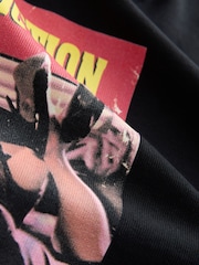 Black Pulp Fiction Relaxed Fit Graphic Print Film T-Shirt - Image 6 of 7
