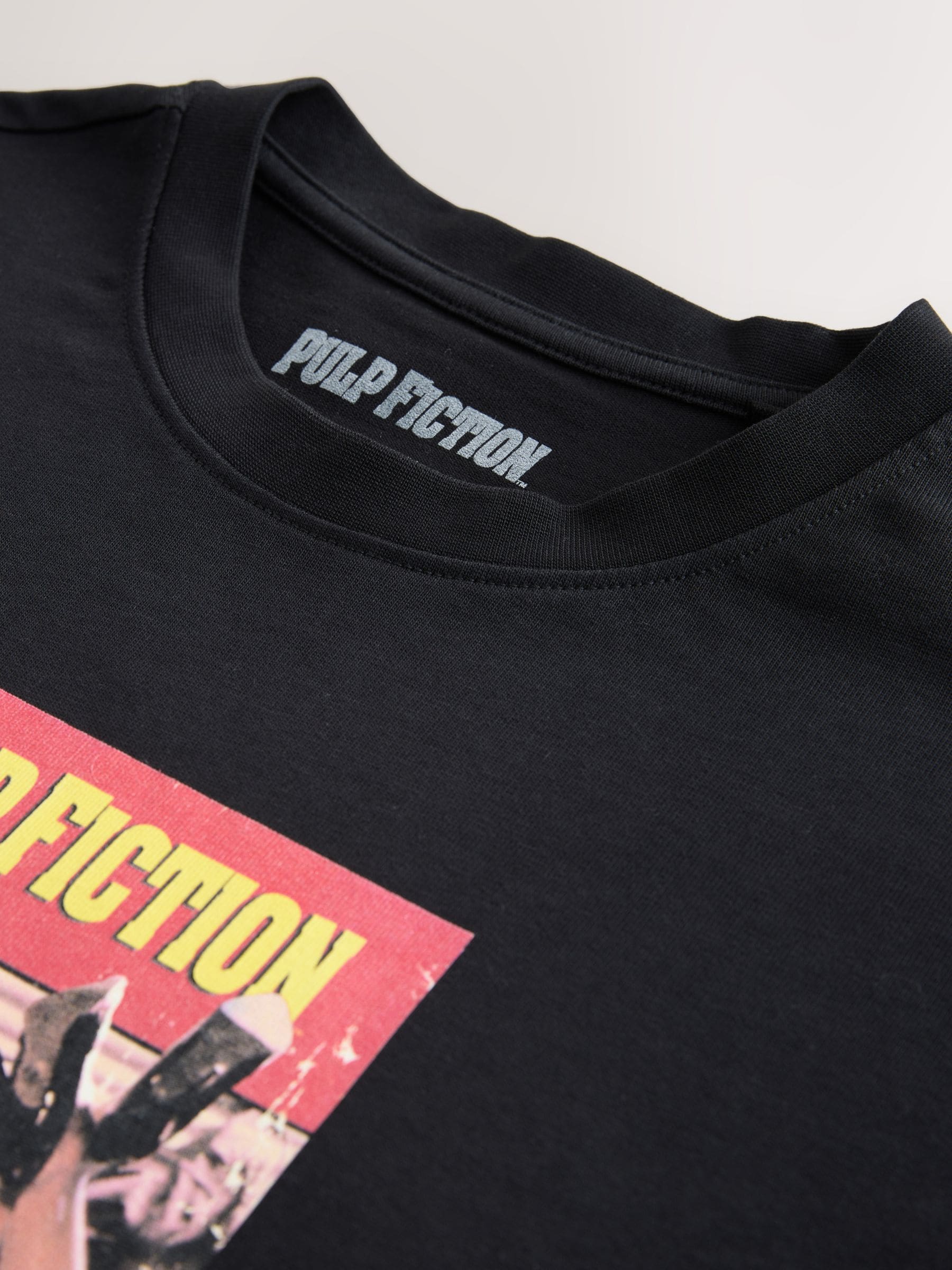 Buy Black Pulp Fiction Relaxed Fit Graphic Print Film T-Shirt from