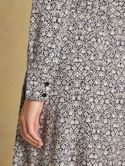 Joules Theodora Navy Jersey Shirt Dress - Image 5 of 6