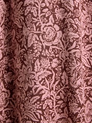Joules Mina Brown Jersey V Neck Ruched Waist Midi Dress - Image 4 of 8