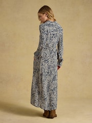 Joules Piper Navy Spot Western Shirt Dress - Image 2 of 7