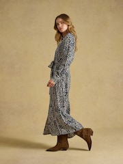 Joules Piper Navy Spot Western Shirt Dress - Image 5 of 7
