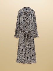 Joules Piper Navy Spot Western Shirt Dress - Image 7 of 7