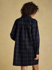 Joules Maple Blue/Green Check Cord Shift Dress - Image 2 of 6