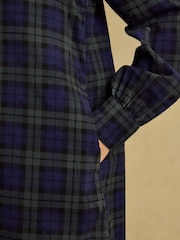Joules Maple Blue/Green Check Cord Shift Dress - Image 4 of 6