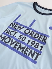 White/Navy Blue New Order Ringer T-Shirt - Image 6 of 7