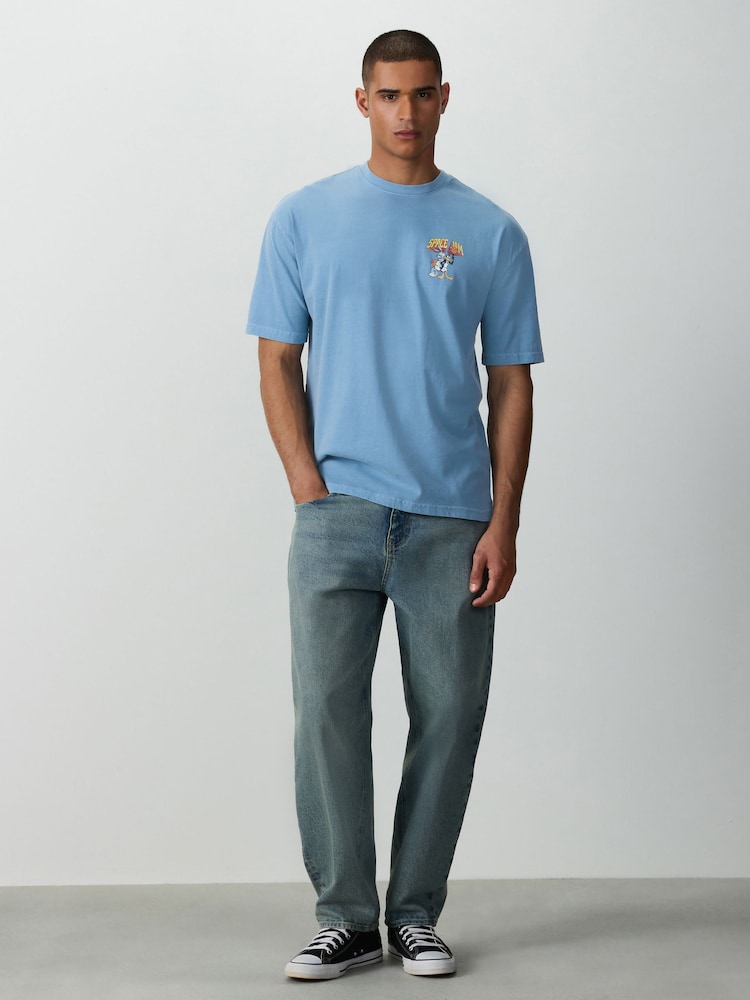 Blue Space Jam Regular Fit Graphic Print Film T-Shirt - Image 2 of 8