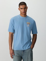 Blue Space Jam Regular Fit Graphic Print Film T-Shirt - Image 3 of 8