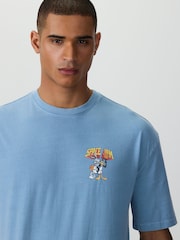 Blue Space Jam Regular Fit Graphic Print Film T-Shirt - Image 4 of 8