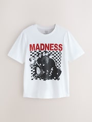 Alb Nebunesc - Măsură regular - Tricou cu imprimeu grafic al trupei - Imaginea 5 din 7