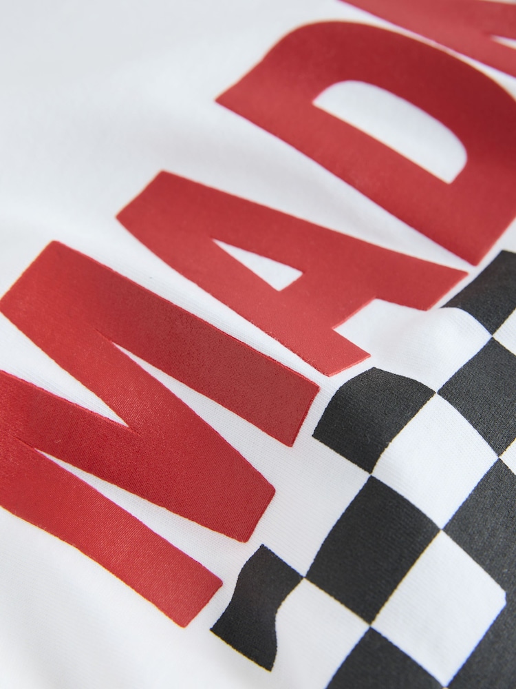 Alb Nebunesc - Măsură regular - Tricou cu imprimeu grafic al trupei - Imaginea 7 din 7