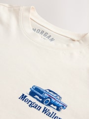 White Morgan Wallen Regular Fit Band Graphic Print T-Shirt - Image 8 of 9