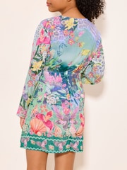 Lipsy Sea Print Chiffon Kaftan (5-16yrs) - Изображение 5 5
