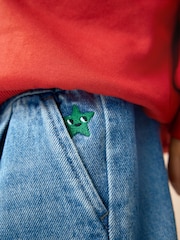 Mid Blue Denim Barrel Jeans (3mths-7yrs) - Image 5 of 9