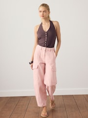 ורוד - מכנסי דגמ"ח בגזרת חבית - תמונה 1 מתוך 3