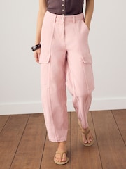 ורוד - מכנסי דגמ"ח בגזרת חבית - תמונה 3 מתוך 3