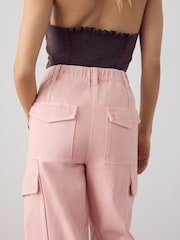 Pink Barrel Leg Cargo Trousers - Image 5 of 8