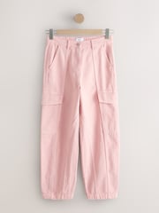 Pink Barrel Leg Cargo Trousers - Image 6 of 8