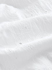White Broderie Balloon Leg Trousers - Image 8 of 9